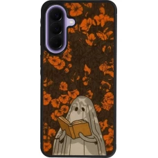 Samsung Galaxy A57 5G Case Hülle - Silikon schwarz Halloween 2026 Ghost reading