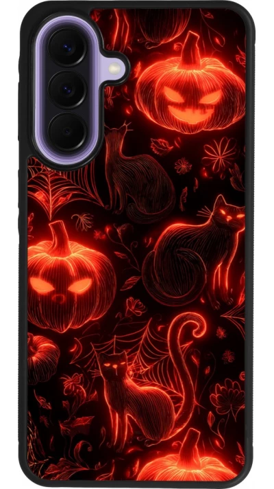 Samsung Galaxy A57 5G Case Hülle - Silikon schwarz Halloween 2026 Pattern Halloween