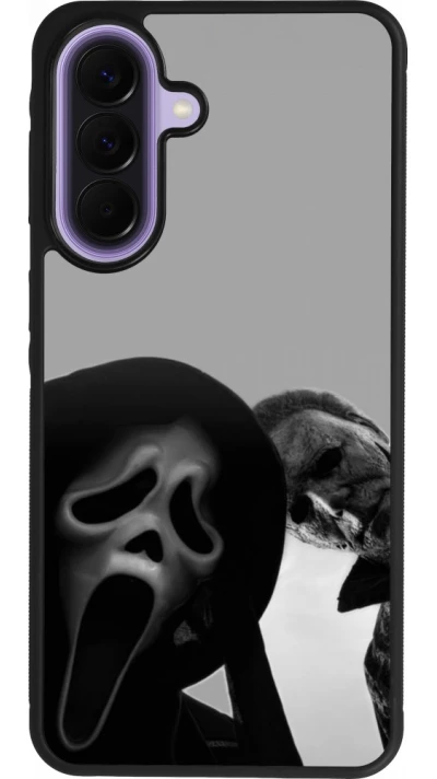 Samsung Galaxy A57 5G Case Hülle - Silikon schwarz Halloween 2026 Scream and Michael Myers
