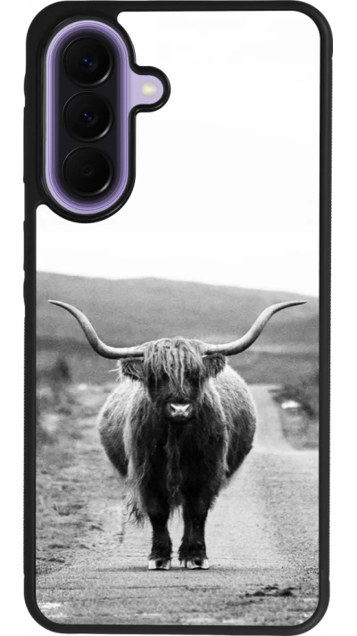 Samsung Galaxy A57 5G Case Hülle - Silikon schwarz Highland cattle
