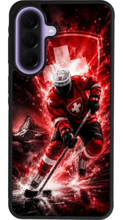 Samsung Galaxy A57 5G Case Hülle - Silikon schwarz Hockey World Championship Player