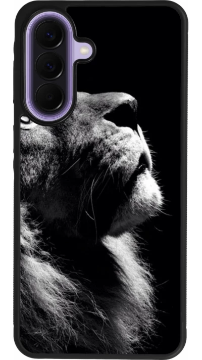 Samsung Galaxy A57 5G Case Hülle - Silikon schwarz Lion looking up
