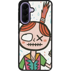 Samsung Galaxy A57 5G Case Hülle - Silikon schwarz Little Girl Sketch