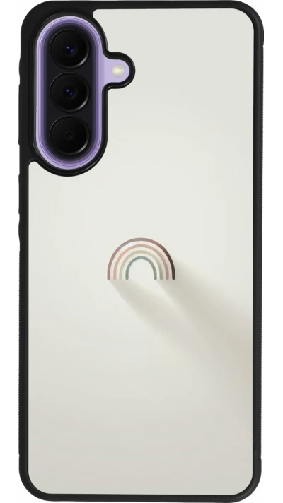 Coque Samsung Galaxy A57 5G - Silicone rigide noir Mini Rainbow Minimal