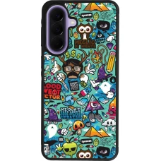 Samsung Galaxy A57 5G Case Hülle - Silikon schwarz Mixed Cartoons Turquoise
