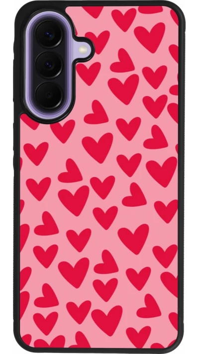 Samsung Galaxy A57 5G Case Hülle - Silikon schwarz Mom 2024 kleine Herzen