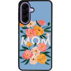 Samsung Galaxy A57 5G Case Hülle - Silikon schwarz Mom 2026 Flowers