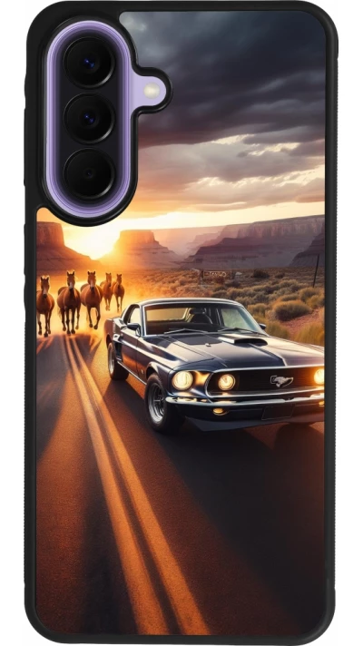 Samsung Galaxy A57 5G Case Hülle - Silikon schwarz Mustang 69 Grand Canyon