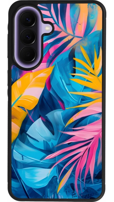 Samsung Galaxy A57 5G Case Hülle - Silikon schwarz Palms Blue