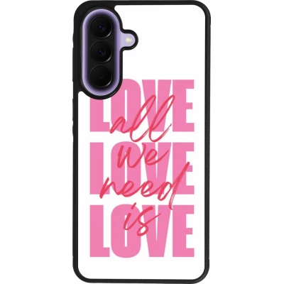 Samsung Galaxy A57 5G Case Hülle - Silikon schwarz Saint Valentines Day 26 Love all we need is