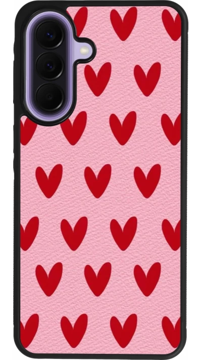 Samsung Galaxy A57 5G Case Hülle - Silikon schwarz Saint Valentines Day 26 Pattern heart