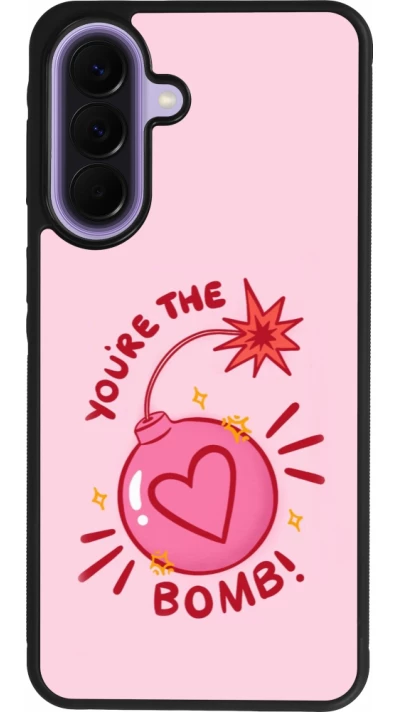 Samsung Galaxy A57 5G Case Hülle - Silikon schwarz Saint Valentines Day 26 You are the bomb