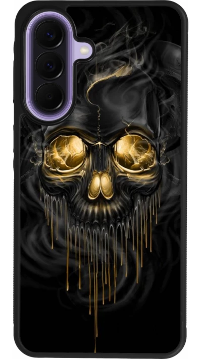 Samsung Galaxy A57 5G Case Hülle - Silikon schwarz Skull 02