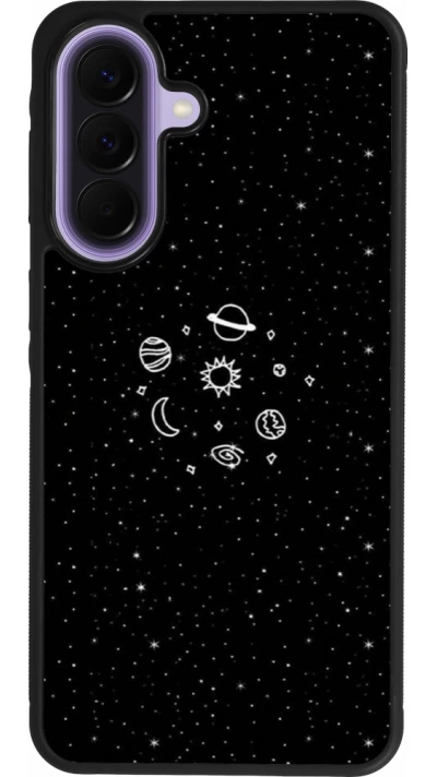 Samsung Galaxy A57 5G Case Hülle - Silikon schwarz Space Doodle