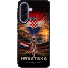 Samsung Galaxy A57 5G Case Hülle - Silikon schwarz Fussball Kroatien splash 2026