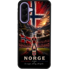 Samsung Galaxy A57 5G Case Hülle - Silikon schwarz Fussball Norwegen splash 2026