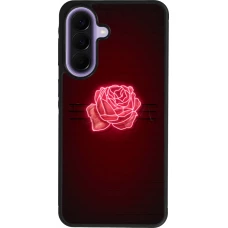 Samsung Galaxy A57 5G Case Hülle - Silikon schwarz Spring 23 neon rose