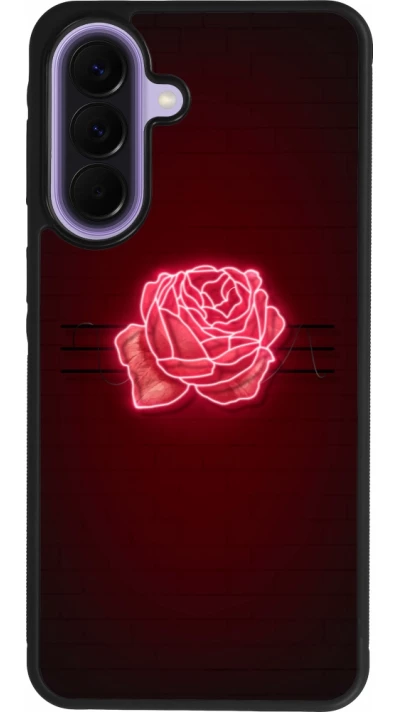 Samsung Galaxy A57 5G Case Hülle - Silikon schwarz Spring 23 neon rose