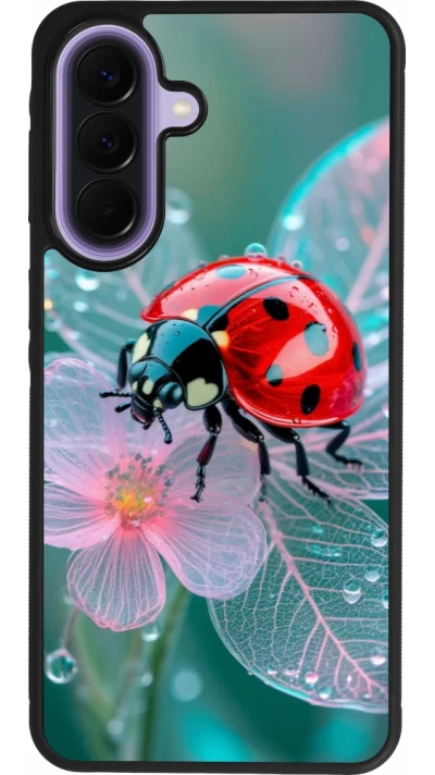 Samsung Galaxy A57 5G Case Hülle - Silikon schwarz Ladybird in bloom Spring 2026