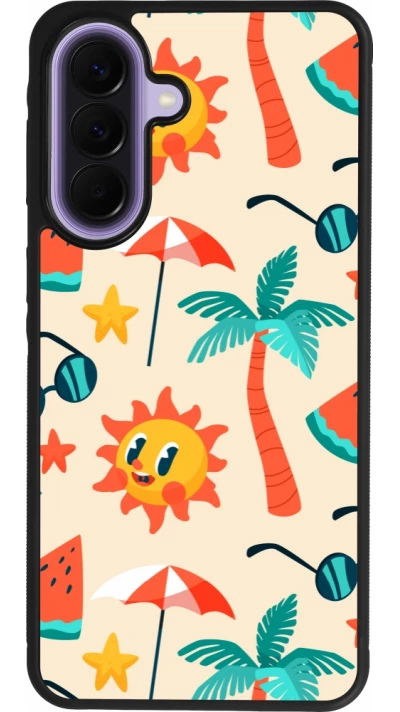 Samsung Galaxy A57 5G Case Hülle - Silikon schwarz Summer 2025 Pattern soleil