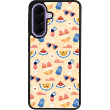 Samsung Galaxy A57 5G Case Hülle - Silikon schwarz Pattern Summer 2026