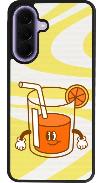Samsung Galaxy A57 5G Case Hülle - Silikon schwarz Summer drink 2026