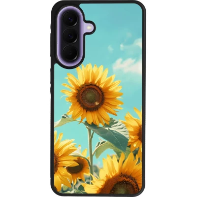 Coque Samsung Galaxy A57 5G - Silicone rigide noir Sunflowers Summer 2026