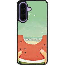 Samsung Galaxy A57 5G Case Hülle - Silikon schwarz Views through a watermelon Summer 2026