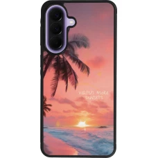 Samsung Galaxy A57 5G Case Hülle - Silikon schwarz Watch more sunsets Summer 2026