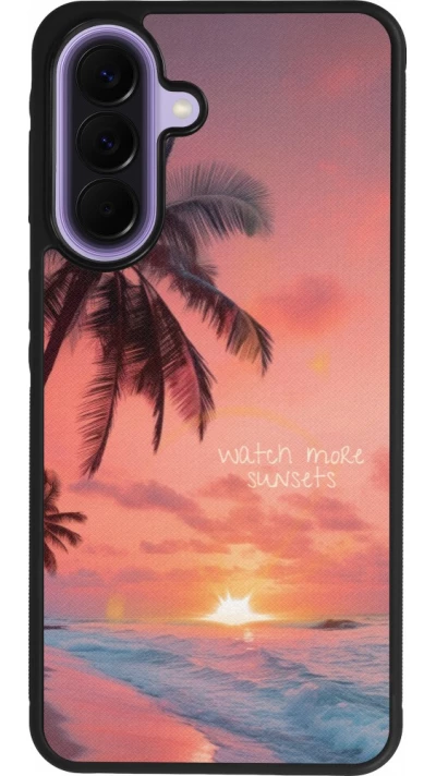 Samsung Galaxy A57 5G Case Hülle - Silikon schwarz Watch more sunsets Summer 2026