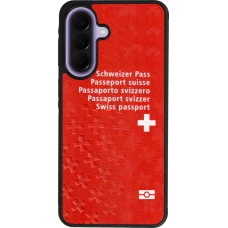 Samsung Galaxy A57 5G Case Hülle - Silikon schwarz Swiss Passport