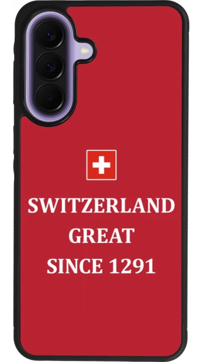 Samsung Galaxy A57 5G Case Hülle - Silikon schwarz Switzerland Great Since 1291