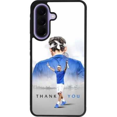 Samsung Galaxy A57 5G Case Hülle - Silikon schwarz Thank you Roger