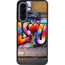 Samsung Galaxy A57 5G Case Hülle - Silikon schwarz Valentin 2025 Liebe U Tag