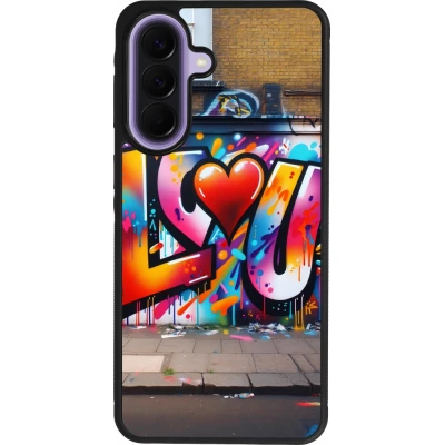 Samsung Galaxy A57 5G Case Hülle - Silikon schwarz Valentin 2025 Liebe U Tag