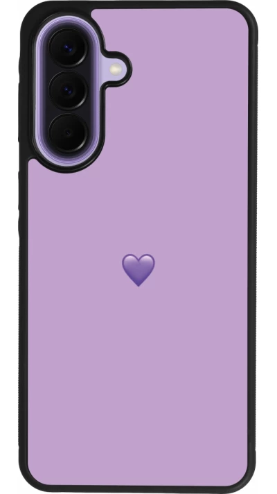 Samsung Galaxy A57 5G Case Hülle - Silikon schwarz Valentine 2023 purpule single heart
