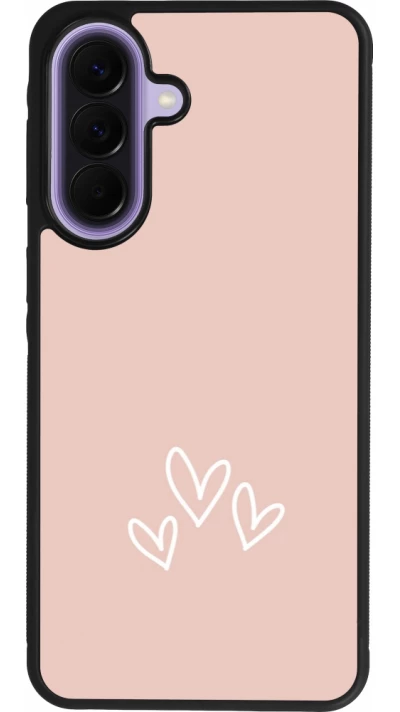 Samsung Galaxy A57 5G Case Hülle - Silikon schwarz Valentine 2023 three minimalist hearts