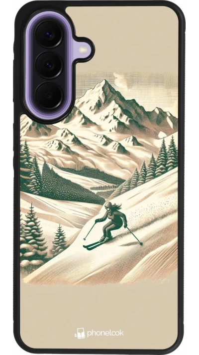 Samsung Galaxy A57 5G Case Hülle - Silikon schwarz Vintage Skiberg