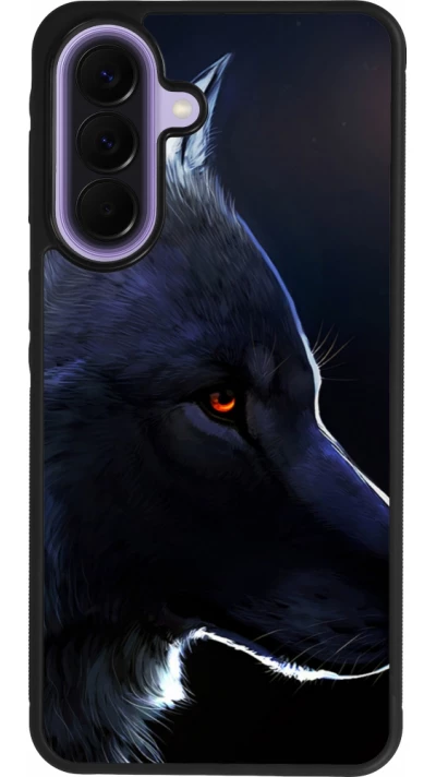 Samsung Galaxy A57 5G Case Hülle - Silikon schwarz Wolf Shape