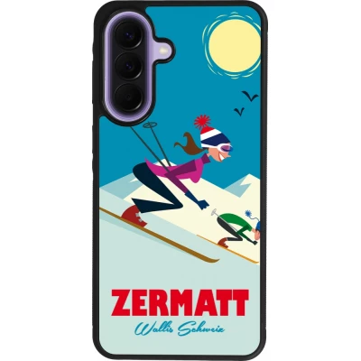 Samsung Galaxy A57 5G Case Hülle - Silikon schwarz Zermatt Ski Downhill