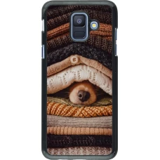Coque Samsung Galaxy A6 - Autumn 26 Dog under the covers