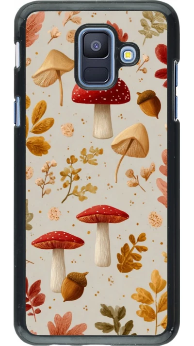 Coque Samsung Galaxy A6 - Autumn 26 Mushrooms and leaves