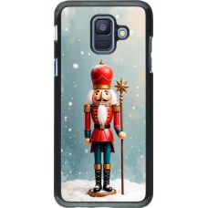 Samsung Galaxy A6 Case Hülle - Christmas 25 Nutcracker Snow