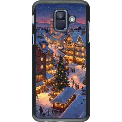 Samsung Galaxy A6 Case Hülle - Christmas 25 Xmas Village