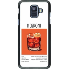 Samsung Galaxy A6 Case Hülle - Cocktail Rezept Negroni