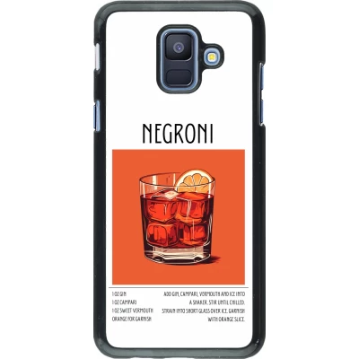 Samsung Galaxy A6 Case Hülle - Cocktail Rezept Negroni