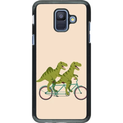 Coque Samsung Galaxy A6 - Dinosaurs on bikes 2026