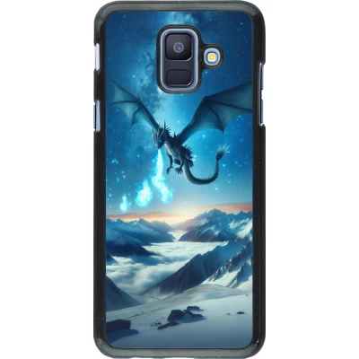 Samsung Galaxy A6 Case Hülle - Drache nächtliche Berg