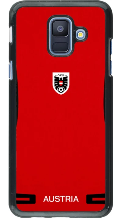 Samsung Galaxy A6 Case Hülle - O?sterreich 2026 personalisierbares Fussballtrikot