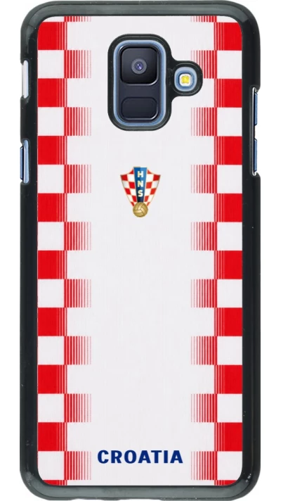 Samsung Galaxy A6 Case Hülle - Kroatien 2026 personalisierbares Fussballtrikot